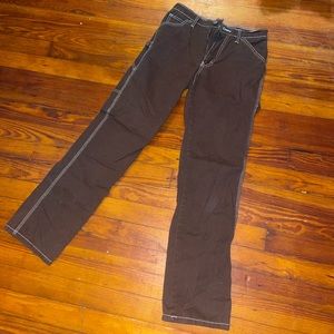 women’s brown dickies carpenter pants